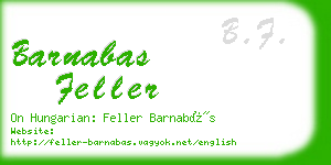 barnabas feller business card